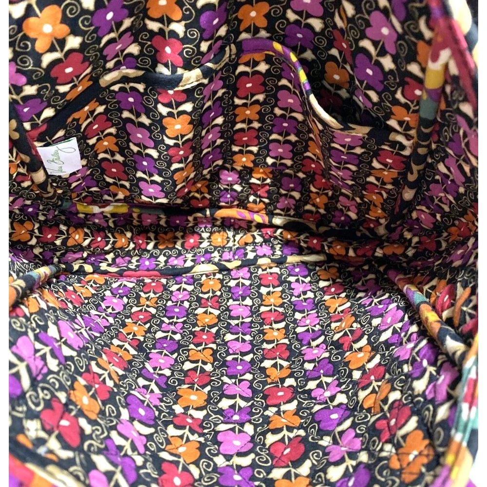 Vera Bradley Suzani 2011 Tote Bag Shoulderbag Purse Medium Floral Quilted Cotton